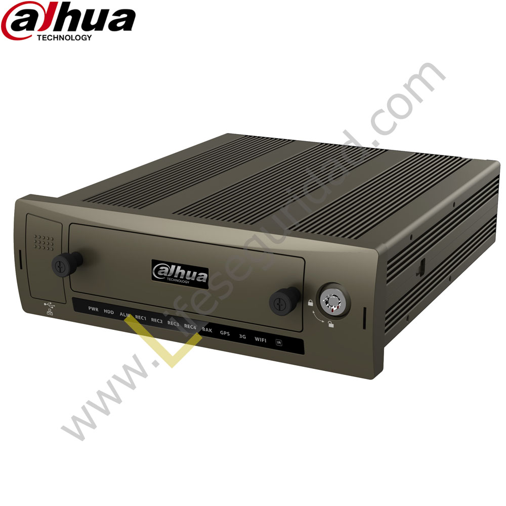 MCVR5104-GCW DVR Móvil 4ch ( Analogo 960H / HDCVI ) 04 Audio | H.264 | 120 fps | 720p / 1080p | VGA | 1 HDD | 3G-WiFi-GPS