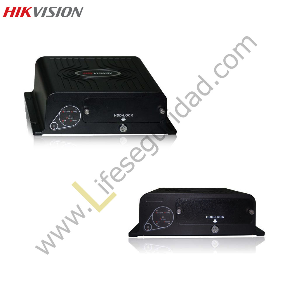 DS8104HMI-ST/GW GRABADOR DIGITAL MOVIL H.264 X 4CH VIDEO, 1CH AUDIO + MODULO TRANSMISION 3GPP, GPS (NO INC. SD CARD)