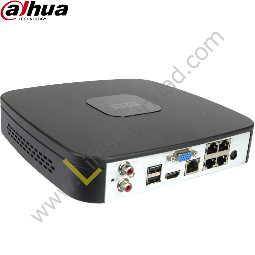 NVR1104 NVR 4CH | Hasta 1.3MP | TASA Bits 56Mbps | HDMI/VGA | 1 HDD | P2P | ONVIF