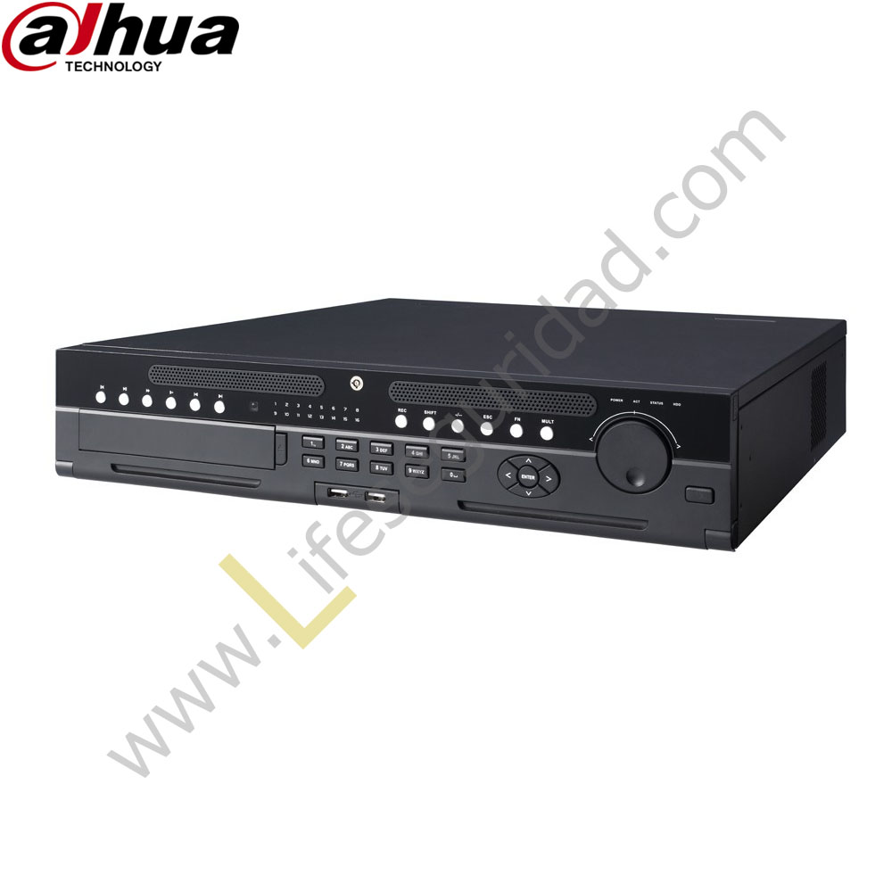 NVR608-64-4K-64CH NVR 64CH | Hasta 12MP | TASA Bits 384Mbps | 2 HDMI/VGA | 8 HDD | ONVIF