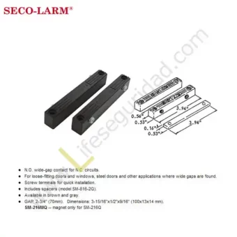 SM-216Q Contacto magnético semipesado marca Secolarm modelo SM-216Q