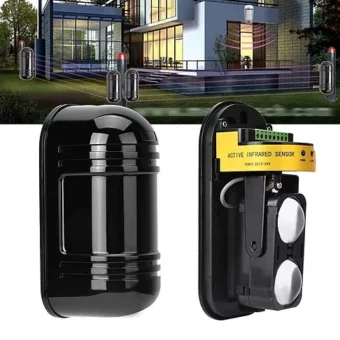 CERCO INFRARROJO / ALCANCE 100 METROS / A PRUEBA DE AMBIENTES CLIMATICOS DUROS / GRADO DE IMPERMEABILIDAD IP85 / FUNCIONA CON CENTRALES DE ALARMAS