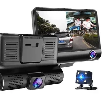 MONITOR DVR / TRIPLE GRABACION: FRONTAL, TRASERA E INTERNA