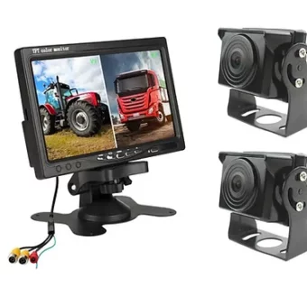 KIT 2 CAMARAS DVR PARA CAMION / MICRO SD HASTA 128GB (NO INCLUIDO) / 1080P