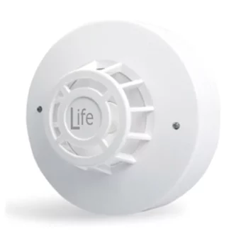 DETECTOR DE TEMPERATURA "LIFE" 2-4 HILOS 9-35VDC SISTEMA ANTI INTERFERENCIA ALERTA A 57ºC TERMOVELOCIMETRICO 8º/MIN