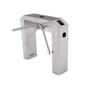 MOLINETE VERTICAL CON LECTOR DE HUELLAS Y TARJETAS RFID, BRAZO MOVIBLE