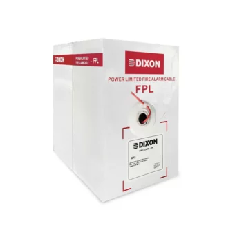 CABLE DIXON CONTRA INCENDIO COBRE 2X14 AWG CHAQUETA ROJA X300 MTS