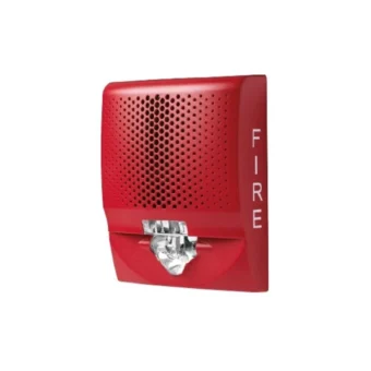 SIRENA CONTRA INCENDIO CON LUZ ESTROBO MULTICANDELA PARED KIDDE