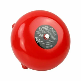 CAMPANA DE ALARMA CONTRA INCENDIOS DE 24V SYSTEM SENSOR UL