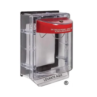 PROTECTOR DE ESTACION MANUAL ESPACIADOR TRANSPARENTE POLICARBONATO 95dB