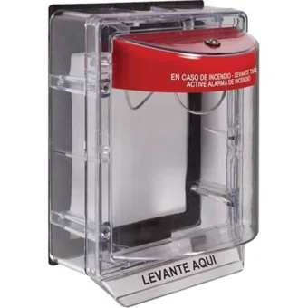 PROTECTOR PARA EXTERIORES “STI” STOPPER CON ESPACIADOR CON SIRENA PARA ESTACION MANUAL