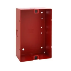 GABINETE ROJO DE 1 BAHIA CON PUERTA CIEGA PARA PANEL 4100ES