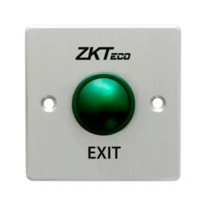 BOTON DE APERTURA ZK  TIPO HONGO VERDE CON PLACA ALUMINIO