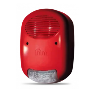 Sirena contra incendio con LUZ ESTROBOSCOPICA PARA EXTERIOR CONVENCIONAL INIM